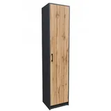 matkam Bücherregal Holzwerkstoff 39x180x35 cm Anthrazit