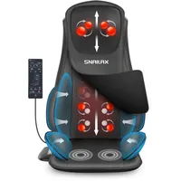 SNAILAX Verbesserte Shiatsu Massagesitzauflage mit Wärme, Massageauflage mit Kompression