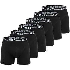 JACK & JONES SENSE TRUNKS Boxershorts schwarz / weiß L 6er Pack
