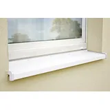 sarei haus- und gartentechnik Fensterbank Sarei PVC Seitenteile weiß 195 mm weiß