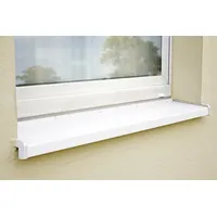 sarei haus- und gartentechnik Fensterbank Sarei PVC Seitenteile weiß 195 mm weiß