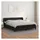 vidaXL Boxspringbett mit Matratze Schwarz 180x200 cm Kunstleder