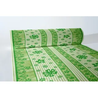 Sovie HORECA Tischläufer Joni in Grün aus Linclass® Airlaid 40 cm x 24 m, 1 Stück - Frühling Blumen Ostern
