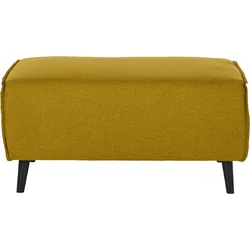 Hocker DOMO COLLECTION "Amora", gelb, B:97cm H:47cm T:66cm, Hocker, Polsterhocker, mit Federkern
