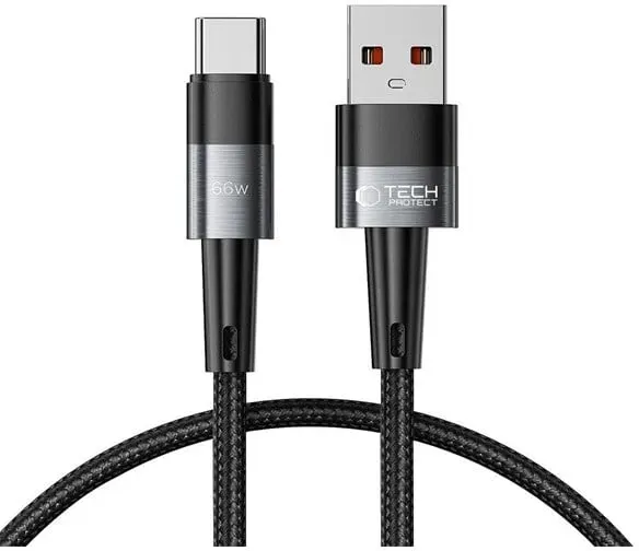 UltraBoost USB-C / USB-A 66W 6A 0.5m Cable - Grey