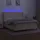 vidaXL Boxspringbett mit Matratze & LED Creme 180x200 cm Stoff