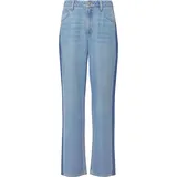 s.Oliver Jeans Beth Boyfriend / Relaxed Fit / Mid Rise / Straight Leg / mit Kontraststreifen - blau 46/32