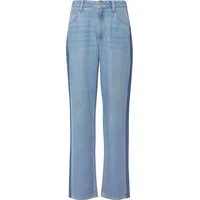 s.Oliver Jeans Beth Boyfriend / Relaxed Fit / Mid Rise / Straight Leg / mit Kontraststreifen - blau 46/32