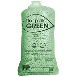400 Liter DAS ORIGINAL BIO Flo-Pak Grün Verpackungschips Füllmaterial