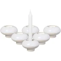 Villeroy & Boch Kerzenständer-Set Donut Winter Glow Keramik Beige