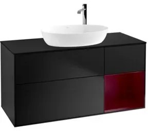 V&B Waschtischunterschrank Wandbeleuchtung Finion 120cm, Pl b m, Reg Peo m Lac, bla m Lac