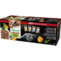 SHEBA Nature’s Collection Auswahl an Geschmacksrichtungen Nassvollnahrung für ausgewachsene Katzen 40x85g