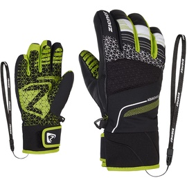 Ziener LONZALO AS(R) glove, Junior Black.Lime, 6,5