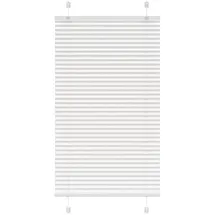 vidaXL Plissee Weiß 70x150 cm Stoffbreite 69,4 cm Polyester