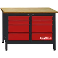KS Tools Werkbank mit 8 Schubladen, H840xB1200xT600mm