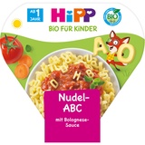 HiPP Kinderteller Fliegendes Nudel-ABC mit Bolognese-Sauce ab 1 Jahr