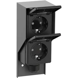 ledscom.de Aufputz Steckdose PIWI 2-fach Anthrazit