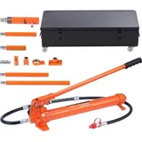 Mophorn 20-Tonnen-Porta-Power-Kit, hydraulischer Wagenheber mit 4,6-Fuß-Ölschlauch, Autorahmen-Reparaturwerkzeug, Aufbewahrungskoffer
