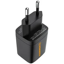 Hammer Rapidcharge Duo 30 W Netzladegerät Usb-A, Usb-C, Schnellladung - Schwarz