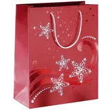 Sigel 3 Stück Sigel Geschenktasche GT108, Weihnachten, Sterne, 100mm x 230mm 4004360857751 Sigel