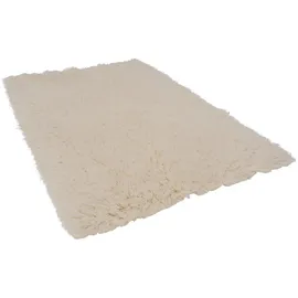Pergamon Flokatiteppich 70 x 140 cm Weiß