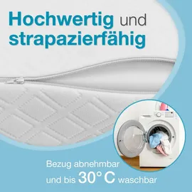 eloneo Venenkissen Beinhochlagerungskissen aus Memory Foam, Beinkissen zur Entlastung, Lagerungskissen mit abnehmbaren Bezug