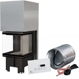 Intelligenter Kamineinsatz NBC 500/500 8 kW Ø 200 mit Schiebetür MSK GLASS