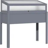 Outsunny Hochbeet Holz 120 x 54 x 122 cm Grau