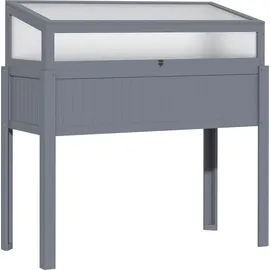 Outsunny Hochbeet Holz 120 x 54 x 122 cm Grau