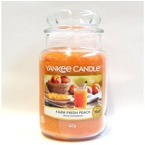 Yankee Candle Farm Fresh Peach große Kerze 623 g