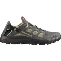 Salomon Techamphibian 5 Herren Pewter/Moth/Fiery Red 42