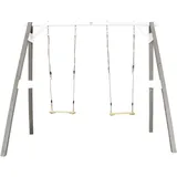 Axi Doppelschaukel 254 x 207 x 160 cm grau weiß