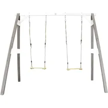 Axi Doppelschaukel 254 x 207 x 160 cm grau weiß
