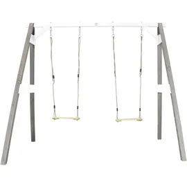 Axi Doppelschaukel 254 x 207 x 160 cm grau weiß