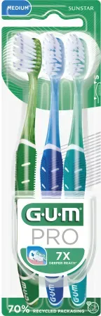 Gum Pro 528 Zahnbürsten 3 Stück