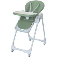 BABY VIVO Design Kinderhochstuhl aus Kunststoff - Tippy in Cool Mint
