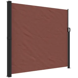 vidaXL Seitenmarkise Ausziehbar Braun 180 x 300 cm