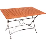 Garden Pleasure Wien Klapptisch 120 x 80 x 74 cm braun