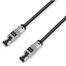 Adam Hall Cables 4 STAR CAT6A 1m - Netzwerkkabel, Cat.6a (S/FTP) RJ45 auf RJ45, schwarz-blau, 1m