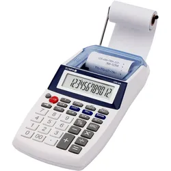 Olympia Rechner CPD 425 - druckender Tischrechner, Tragbar, 12-stellige LCD-Anzeige, Druck: Tintenrolle, Farbe: blau, IR 40
