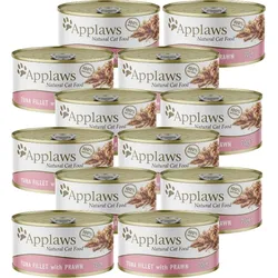 Applaws Cat Thunfisch mit Shrimps 12x70g CUP
