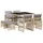 vidaXL Gartenmöbel-Set 9-tlg. Beige