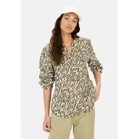 CAMEL ACTIVE Langarm-Bluse mit Allover-Print Olive-Beige, | Gr.: XL