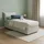 Talamo Italia Einzelbett Marianna, Containerbett mit Kunstlederbezug, 100% Made in Italy, seitliche Öffnung, inklusive Matratze 80x190 cm, Weiß - Talamo Italia