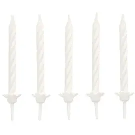 Papstar Geburtstagskerzen 6 cm 24 St. Weiß