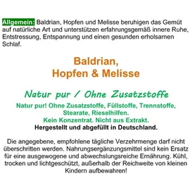 Vitalleben GUTE NACHT Baldrian Hopfen Melisse Kapseln 180 St.