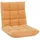 Mendler Bodensessel HWC-N43, Relaxsessel Bodenkissen Klappsessel 6 Relaxpositionen, stabiles Gestell Samt ~ hellbraun