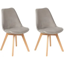 Beliani Esszimmerstuhl 2er Set DAKOTA II