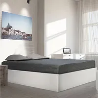 le quai des affaires Bilbao 160 x 200 cm Weiß