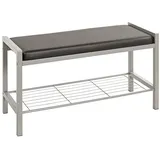 Haku-Möbel HAKU Möbel Schuhbank 90550 schwarz Metall 80,0 cm